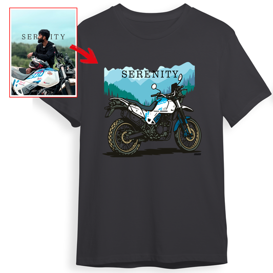 _o_rajath - DARK GREY Custom Designed ROUND NECK TSHIRT