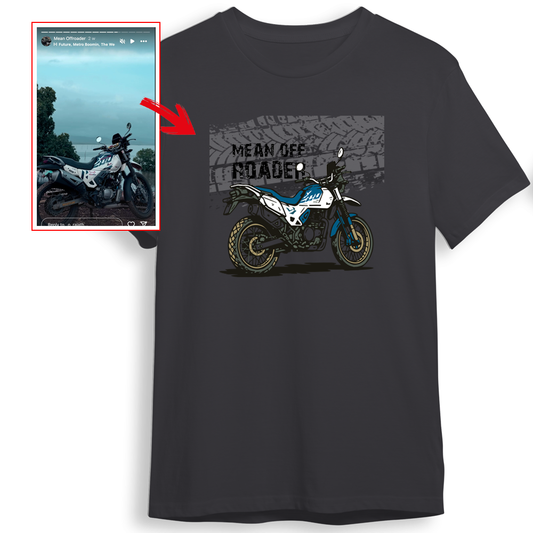 _o_rajath - DARK GREY Custom Designed ROUND NECK TSHIRT