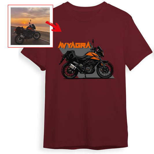 aakasshmakhija - MAROON Custom Designed ROUND NECK TSHIRT