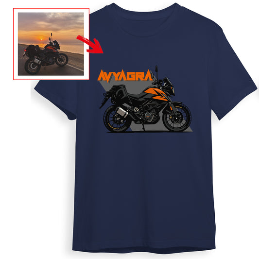 aakasshmakhija - NAVY Custom Designed ROUND NECK TSHIRT