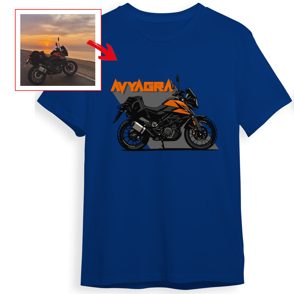 aakasshmakhija - ROYALE BLUE Custom Designed ROUND NECK TSHIRT