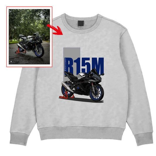 _bikersunny - WHITE Custom Designed SWEATSHIRT