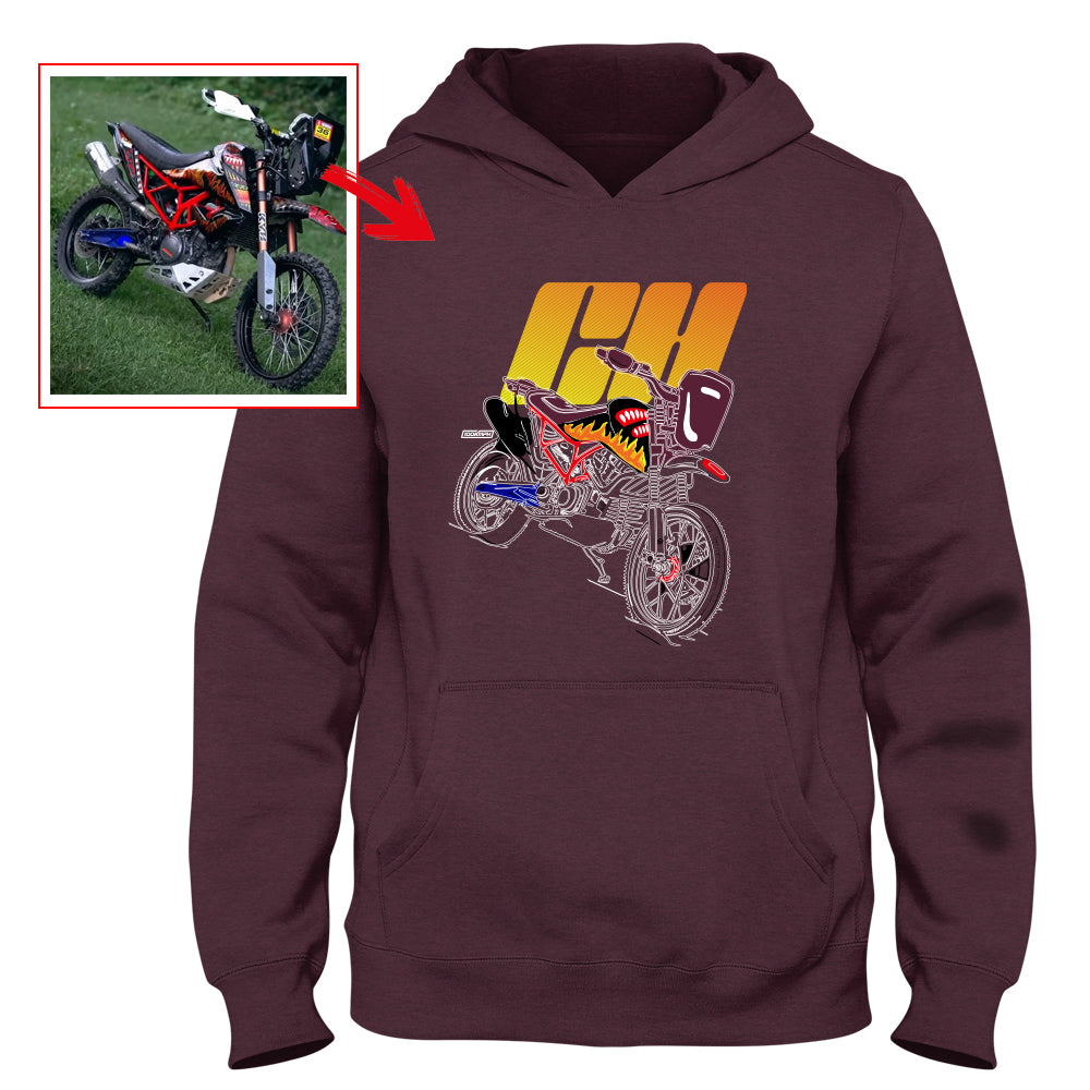 ch__saddler - MAROON Custom Designed HOODIE