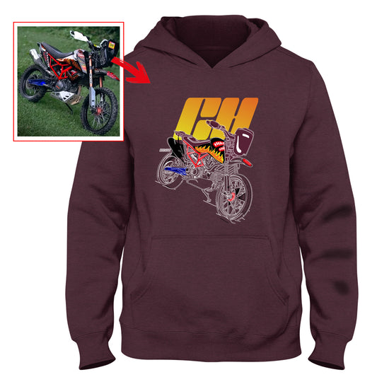 ch__saddler - MAROON Custom Designed HOODIE