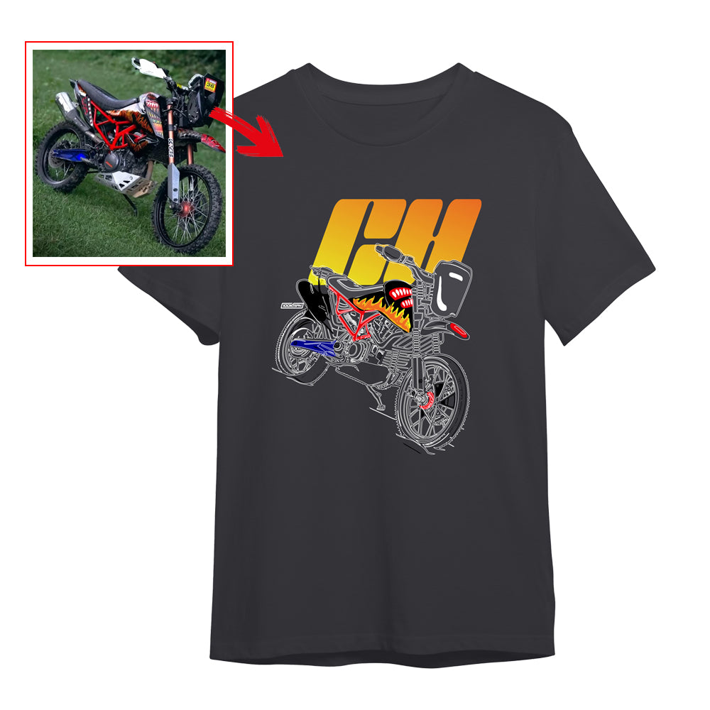 ch__saddler - CHARCOAL Custom Designed ROUND NECK TSHIRT