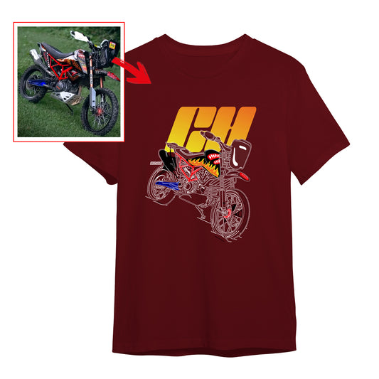 ch__saddler - MAROON Custom Designed ROUND NECK TSHIRT