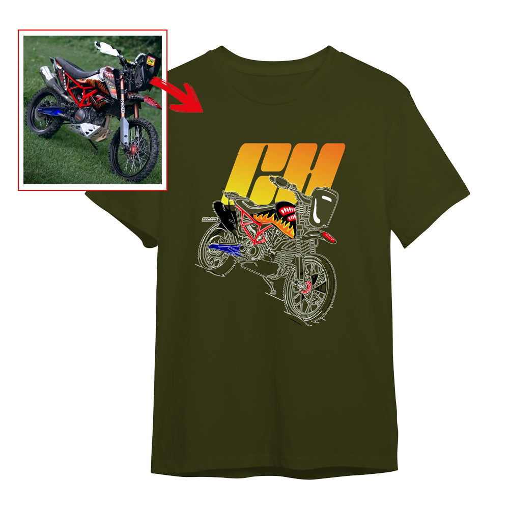 ch__saddler - OLIVE GREEN Custom Designed ROUND NECK TSHIRT