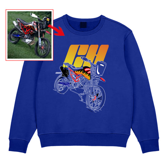 ch__saddler - BLUE Custom Designed SWEATSHIRT