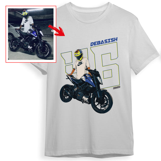 debasish_46_ - WHITE Custom Designed ROUND NECK TSHIRT