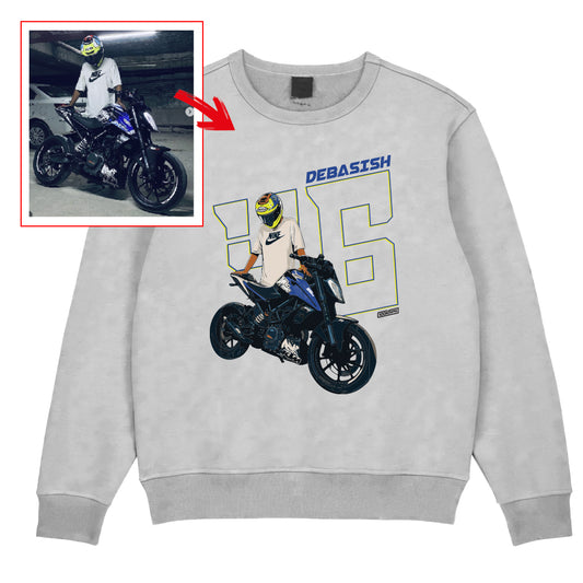 debasish_46_ - WHITE Custom Designed SWEATSHIRT