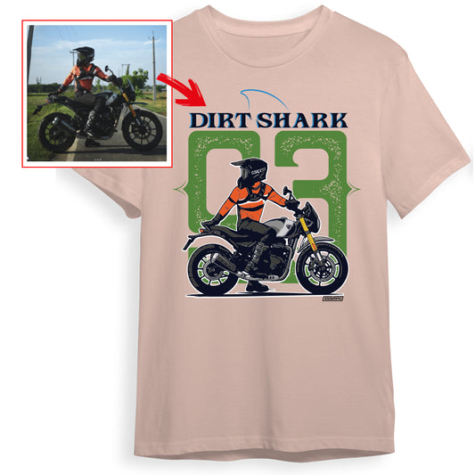 dirt_shark93 - PEACH Custom Designed ROUND NECK TSHIRT