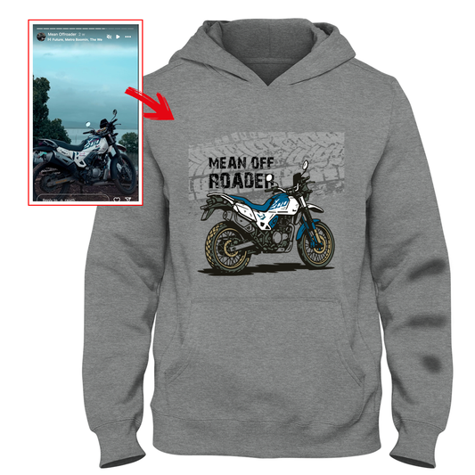 _o_rajath - DARK GREY Custom Designed HOODIE