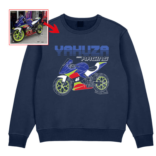 yakuzaracingindia -NAVY BLUE Custom Designed SWEATSHIRT