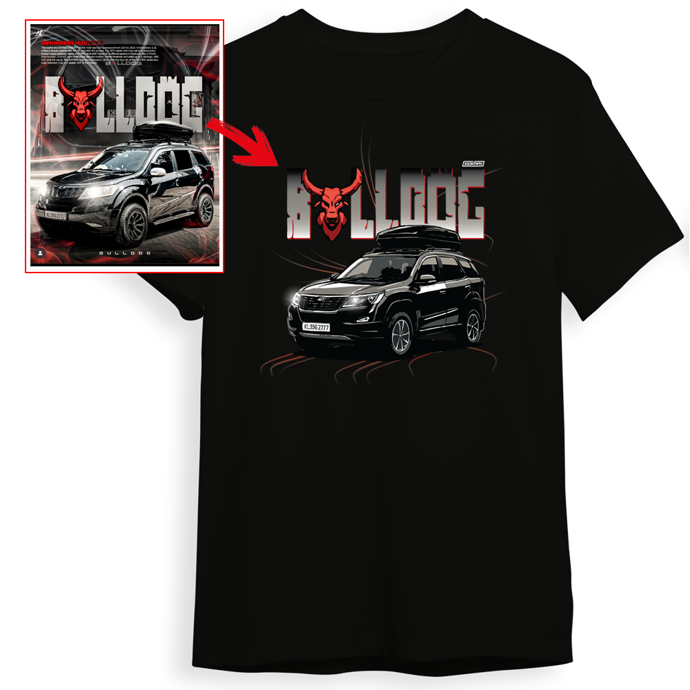 akash_efx_z - BLACK Custom Designed ROUND NECK TSHIRT