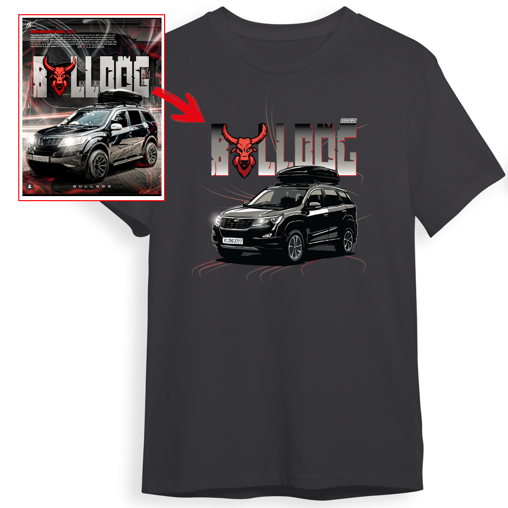 akash_efx_z - DARK GREY Custom Designed ROUND NECK TSHIRT