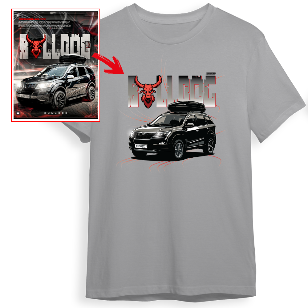 akash_efx_z - LIGHT GREY Custom Designed ROUND NECK TSHIRT