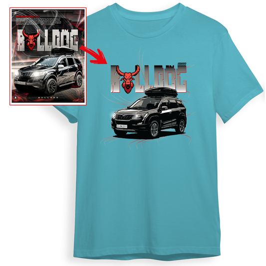 akash_efx_z - OCEAN BLUE Custom Designed ROUND NECK TSHIRT