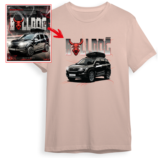 akash_efx_z - PEACH Custom Designed ROUND NECK TSHIRT