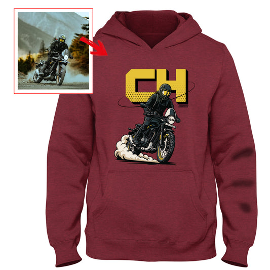 ch__saddler - RED Custom Designed HOODIE