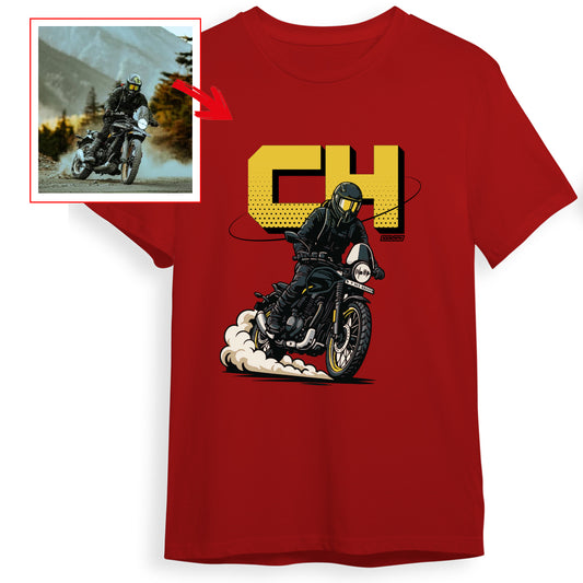 ch__saddler - RED Custom Designed ROUND NECK TSHIRT