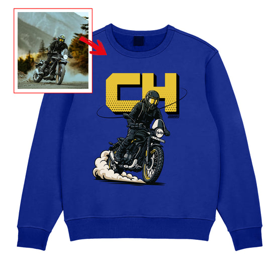 ch__saddler - BLUE Custom Designed SWEATSHIRT