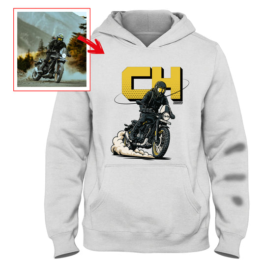 ch__saddler - WHITE Custom Designed HOODIE