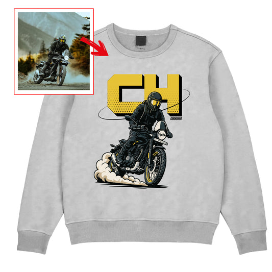 ch__saddler -WHITE Custom Designed SWEATSHIRT