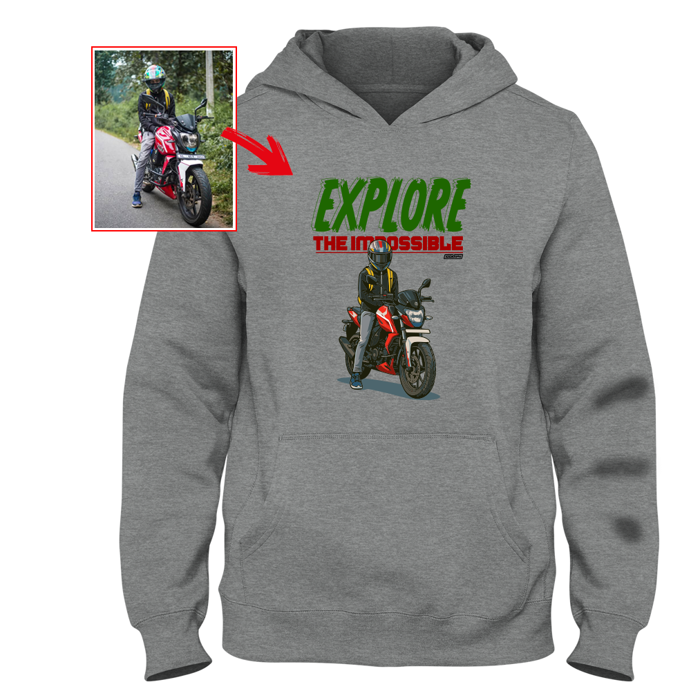 the_speedometric_boy - GREY Custom Designed HOODIE