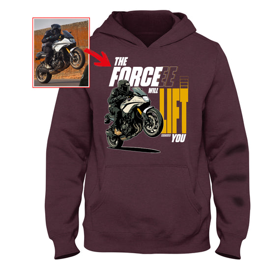 anis.shaikh.media  - MAROON Custom Designed HOODIE