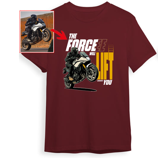 anis.shaikh.media - MAROON Custom Designed ROUND NECK TSHIRT