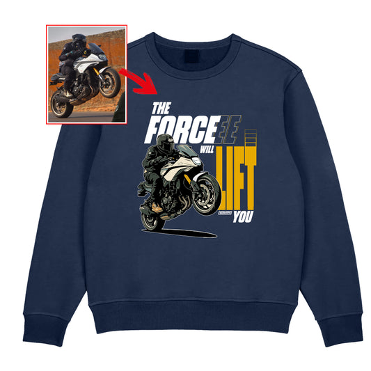 anis.shaikh.media  - NAVY Custom Designed SWEATSHIRT