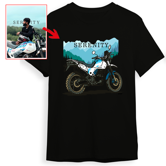_o_rajath - BLACK Custom Designed ROUND NECK TSHIRT