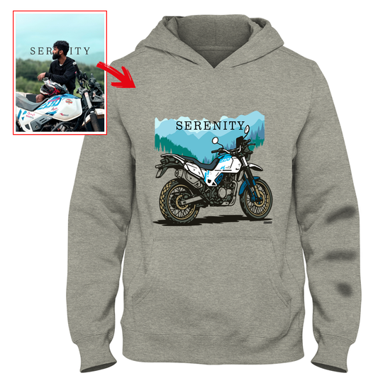 _o_rajath - LIGHT GREY Custom Designed HOODIE