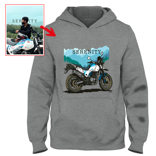 _o_rajath - DARK GREY Custom Designed HOODIE