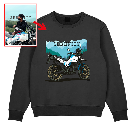 _o_rajath - BLACK Custom Designed SWEATSHIRT