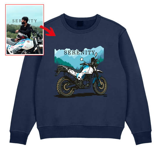 _o_rajath - NAVY Custom Designed SWEATSHIRT