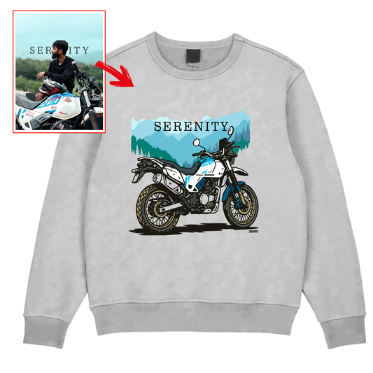 _o_rajath - WHITE Custom Designed SWEATSHIRT