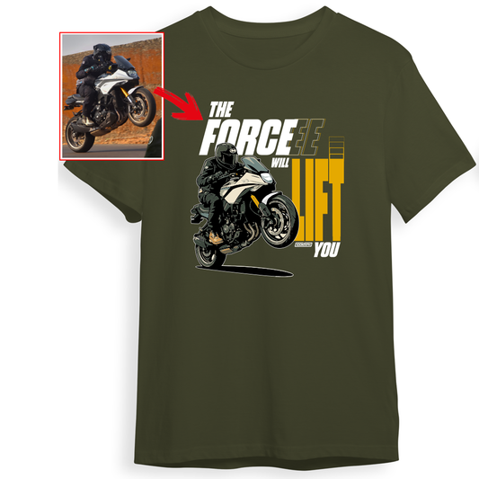 anis.shaikh.media - OLIVE Custom Designed ROUND NECK TSHIRT