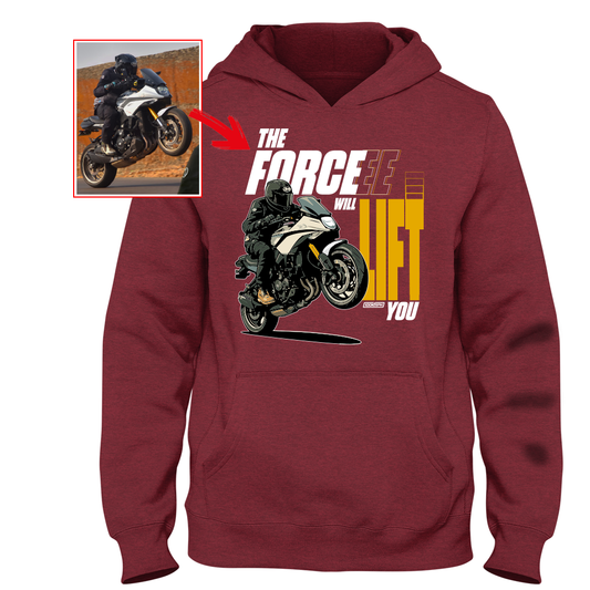 anis.shaikh.media  - RED Custom Designed HOODIE