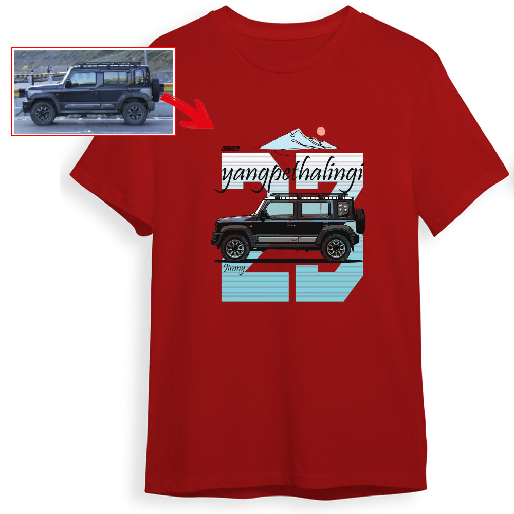 yangpethalingi_23 - RED Custom Designed ROUND NECK TSHIRT