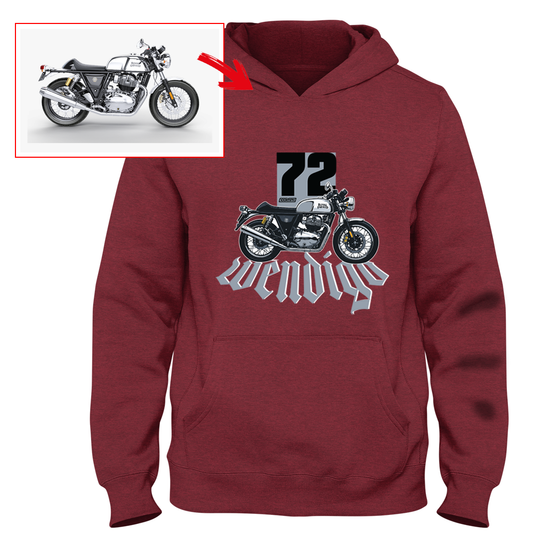 wendigo_72 - RED Custom Designed HOODIE