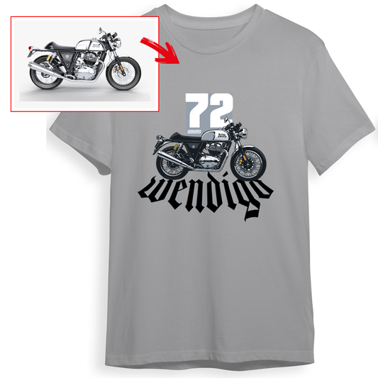 wendigo_72 - LIGHT GREY Custom Designed ROUND NECK TSHIRT