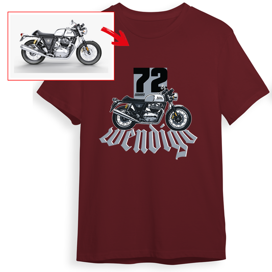 wendigo_72 - MAROON Custom Designed ROUND NECK TSHIRT