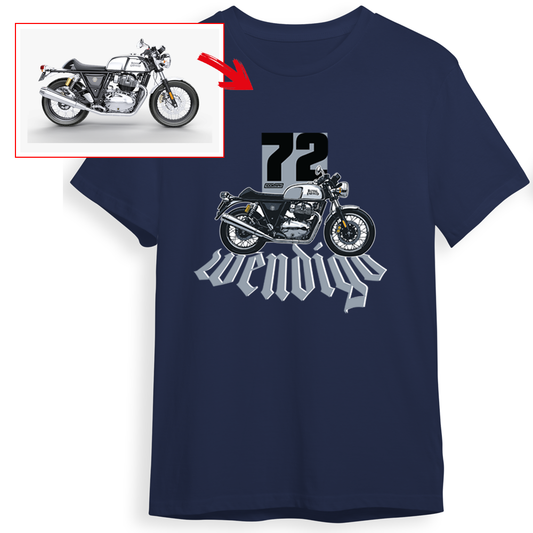 wendigo_72 - NAVY Custom Designed ROUND NECK TSHIRT