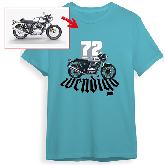 wendigo_72 - OCEAN BLUE Custom Designed ROUND NECK TSHIRT