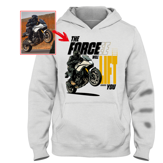 anis.shaikh.media  - WHTE Custom Designed HOODIE