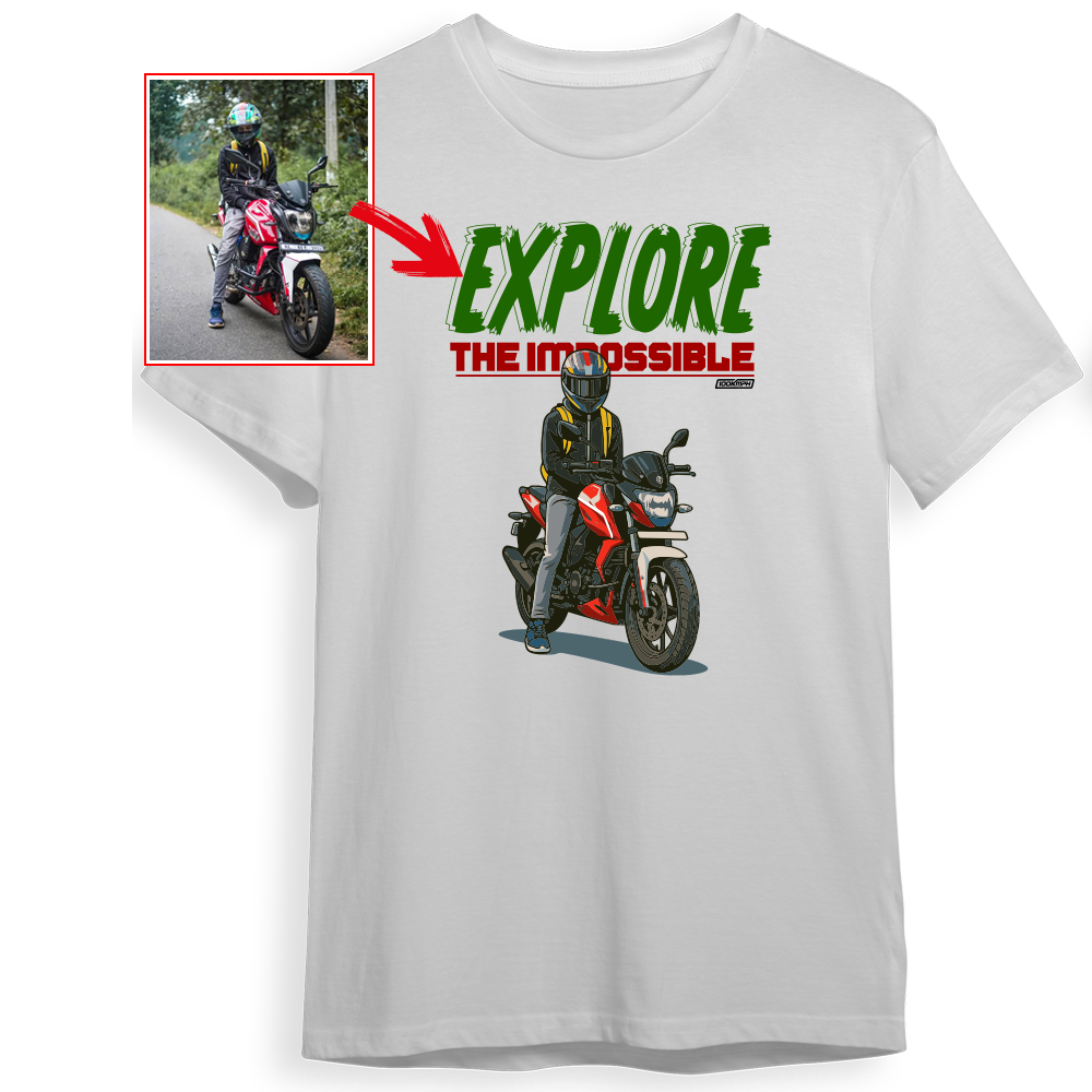 the_speedometric_boy - WHITE Custom Designed ROUND NECK TSHIRT