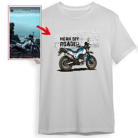 _o_rajath - WHITE Custom Designed ROUND NECK TSHIRT