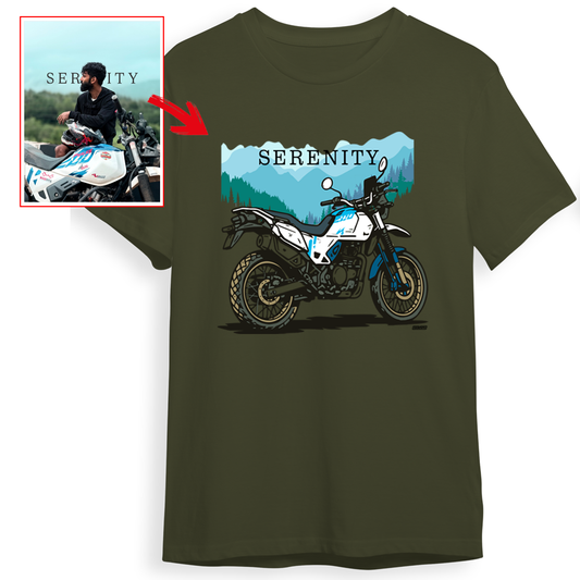 _o_rajath - OLIVE Custom Designed ROUND NECK TSHIRT