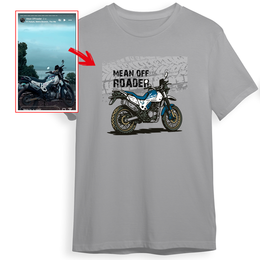 _o_rajath - LIGHT GREY Custom Designed ROUND NECK TSHIRT